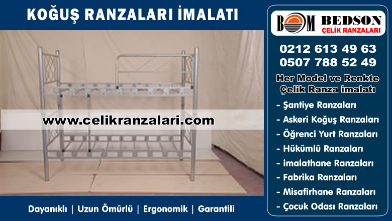 İkili Askeriye Koğuş Ranzası Merdivenli